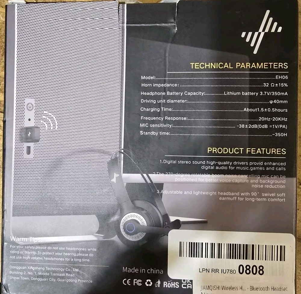Jiamqish Wireless Bluetooth Headset