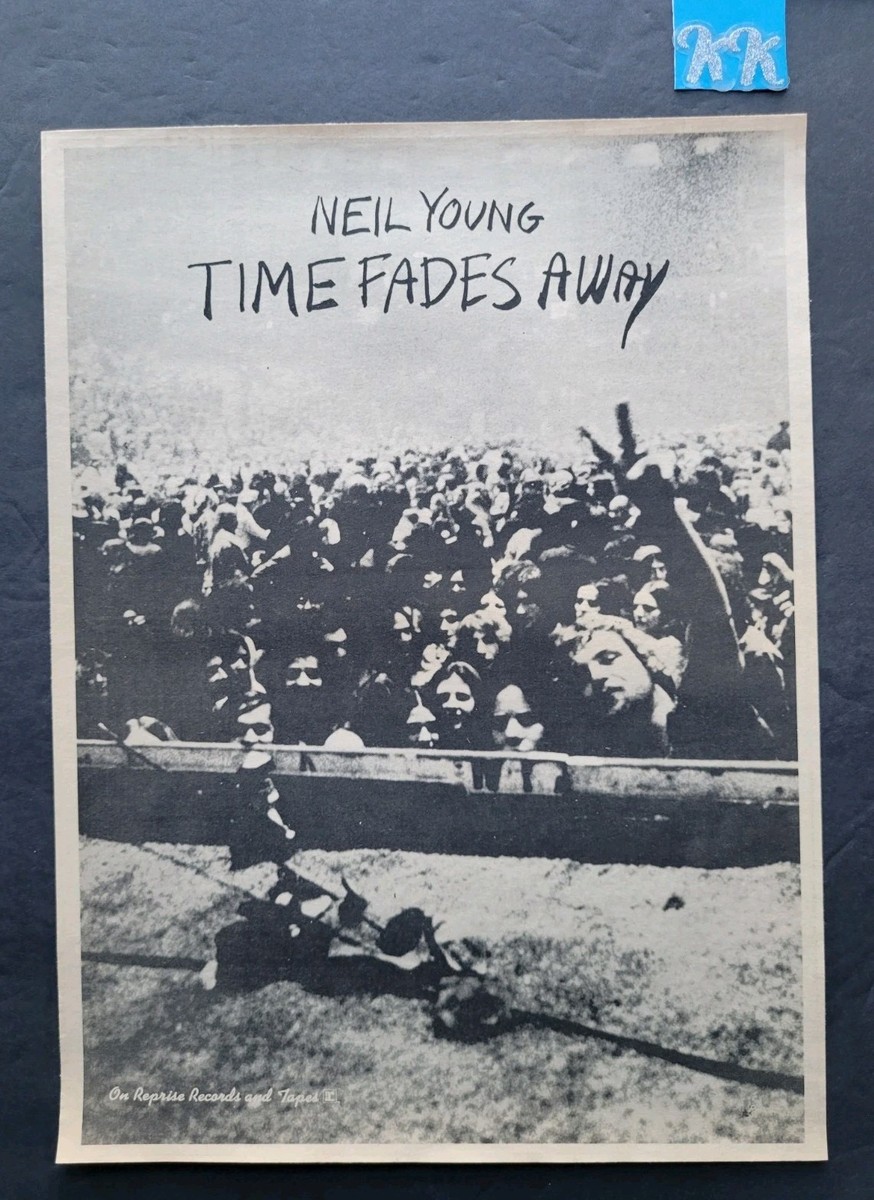 Neil Young Time Fades Away Album Promo Print Advertisement 1973