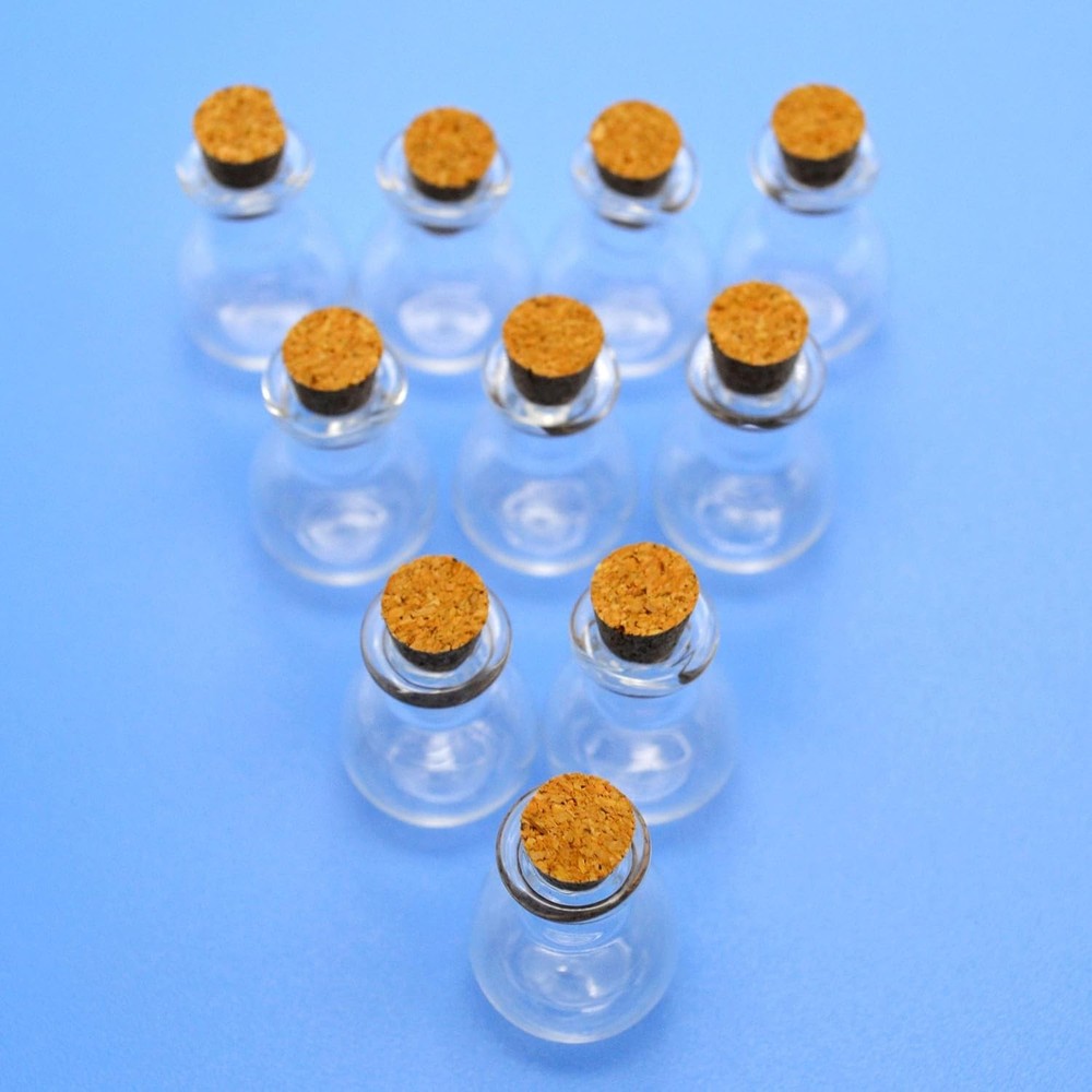 Mini Glass Bottle with Cork Stopper