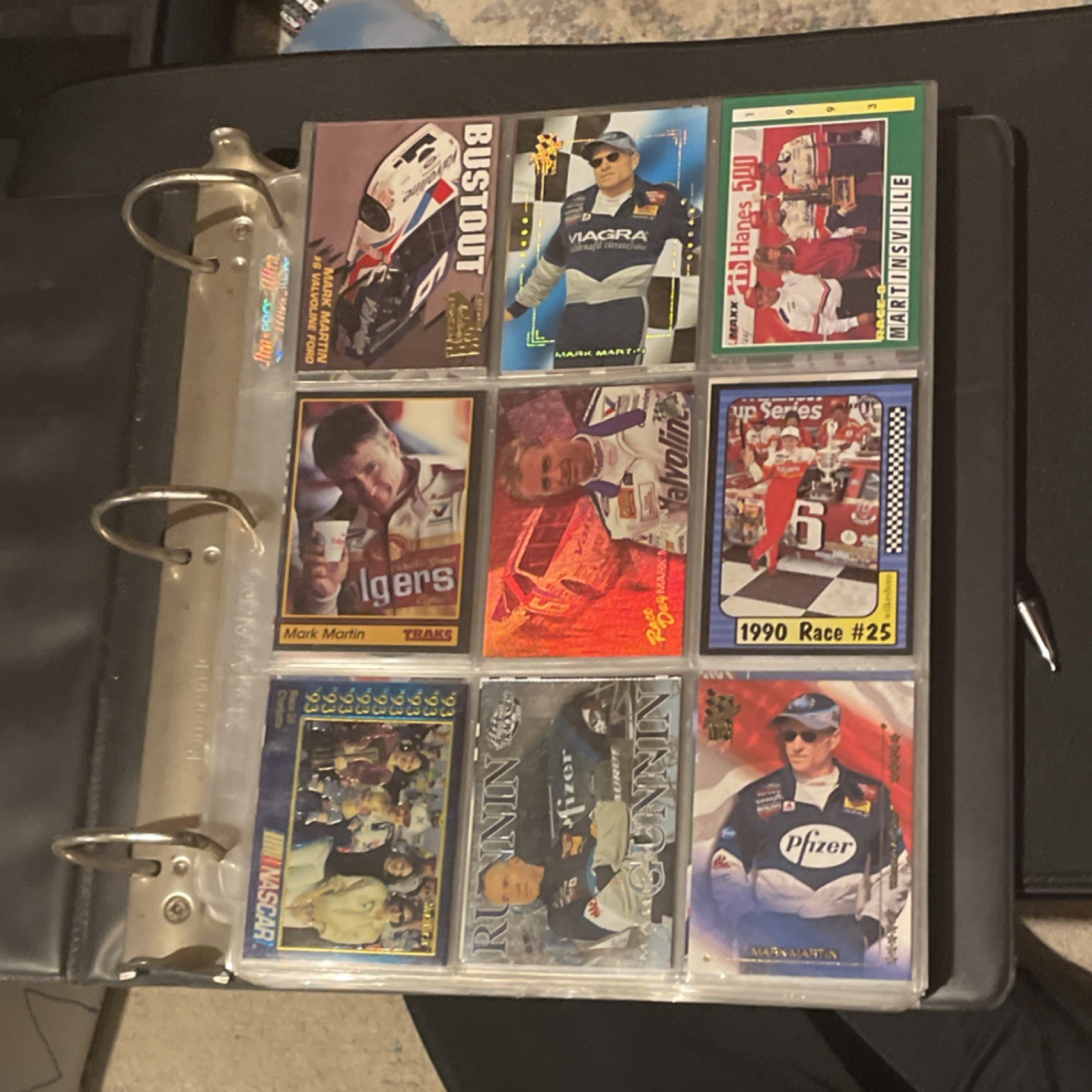 Binder full of Racing cards from 90’s and 2000’s. Comes with binder too.