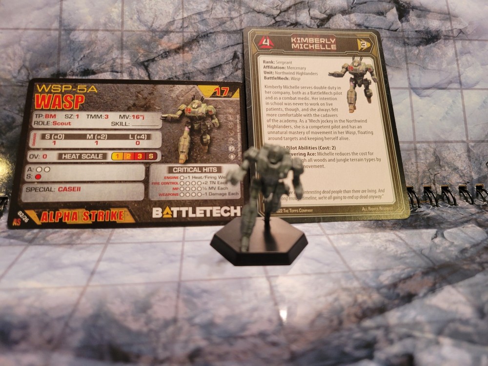 Battletech Wasp Mech + Pilot Cards - Alpha Strike Box Set