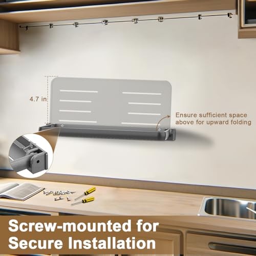 RV Aluminum Fold-Down Wall Shelf - The Essential Camper Accessory for 2