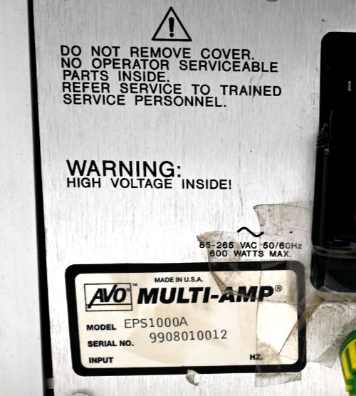 AVO Multi-Amp Biddle Megger EPS-1000 Electronic Phase Shifter Relay Test Set