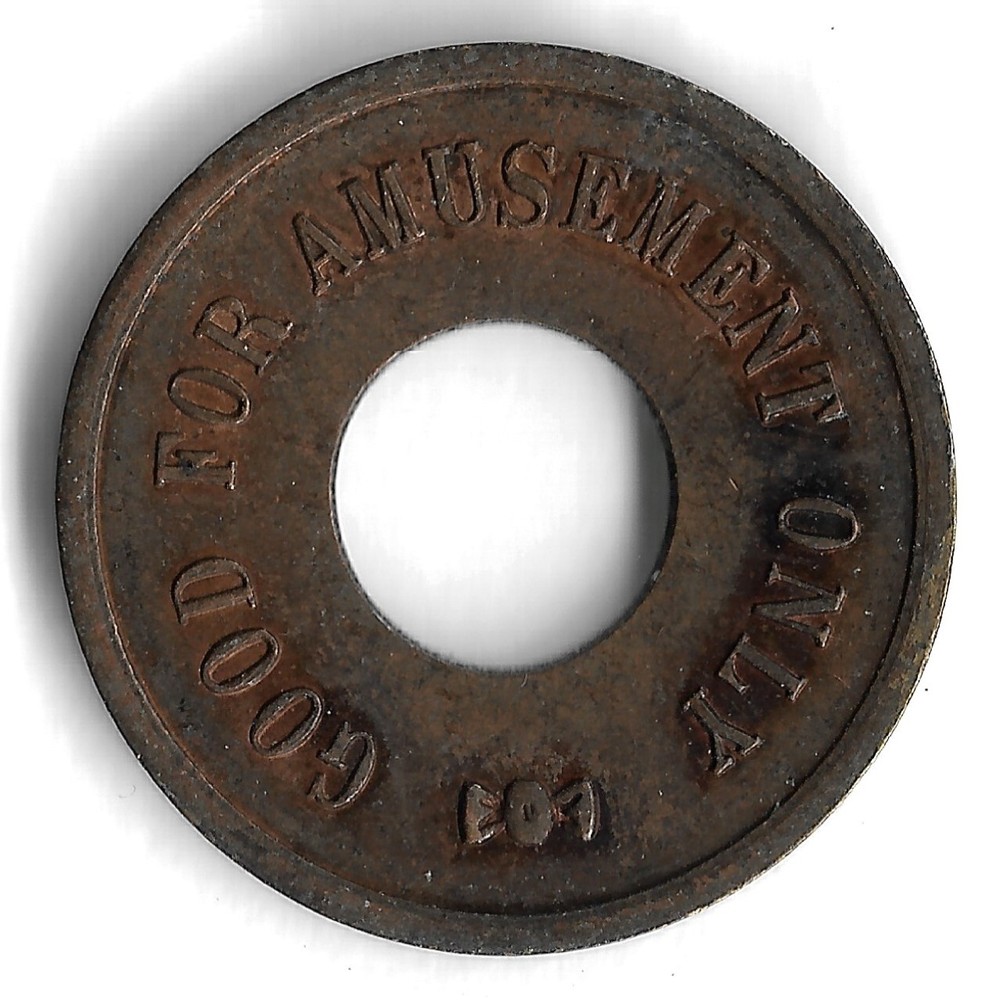 *Bowtie on Both Sides* Good For Amusement Only Token