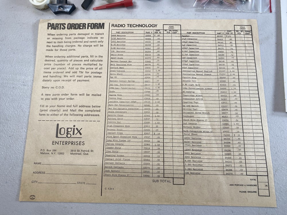 7800 Radio technology Electronics Lab Logix Kosmos Science Fun experiments 1F78