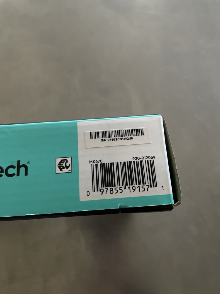 NEW Logitech Wave Keys MK670 Combo Ergonomic Wireless Keyboard & Mouse Bundle
