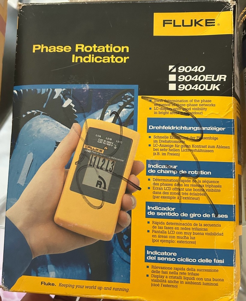 FLUKE 9040 Phase Rotation Indicator