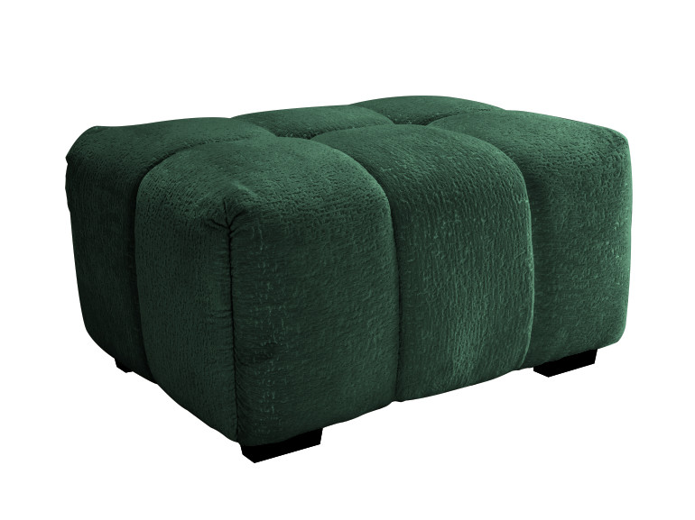 Modular Chenille Sofa Set with Ottoman, Tufted Back, Deep Seat, Customizable