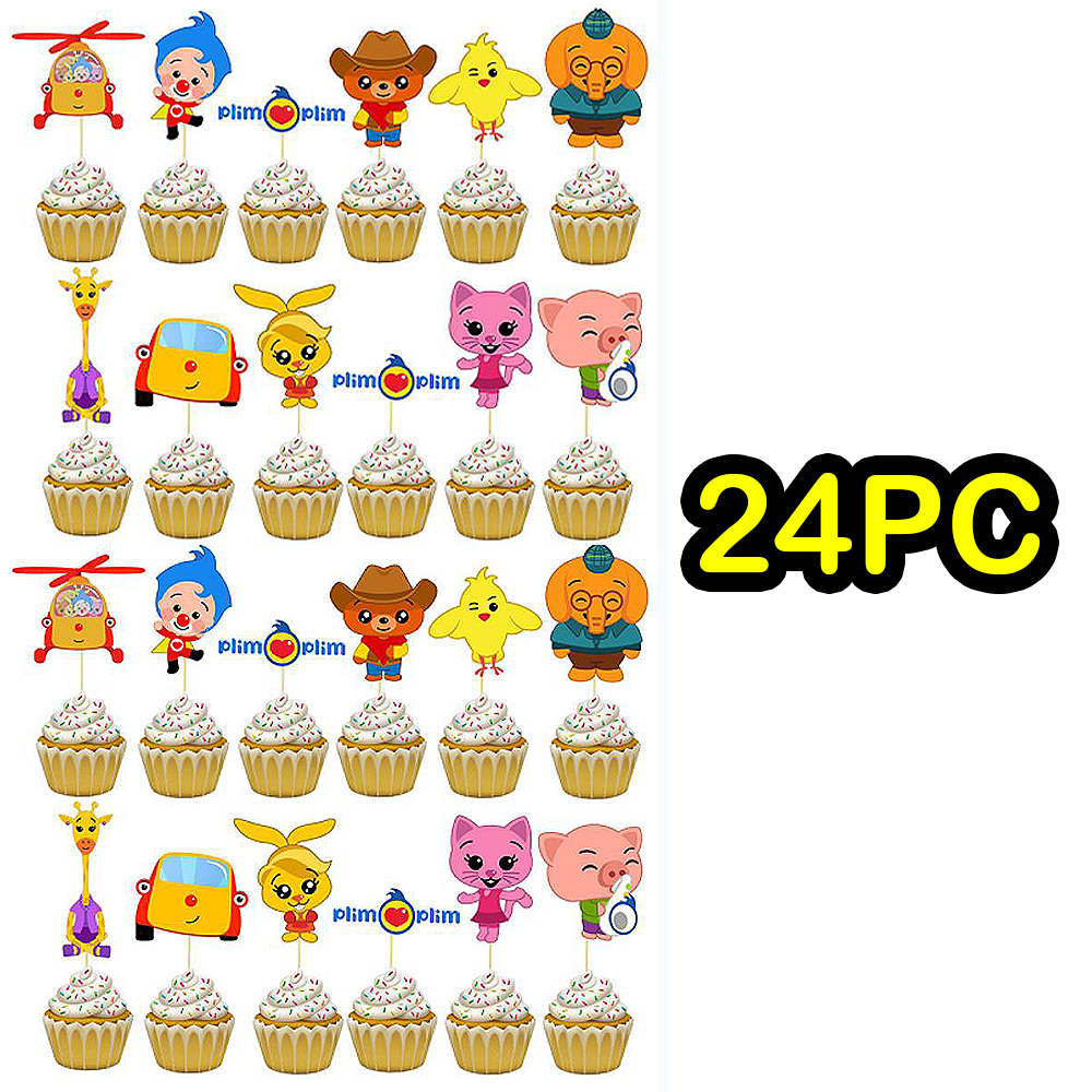 PLIM PLIM PARTY SUPPLIES DECORATION BALLOONS BANNER TABLE COVER THEME CAKE