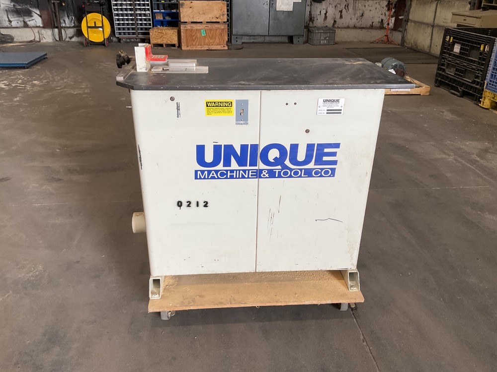 Unique Machine & Tool Double Spindle Pneumatic Pocket Hole Machine Model 73 #6BB