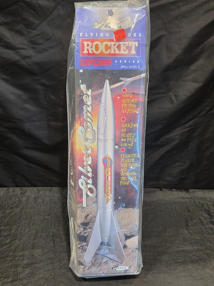 Estes Silver Comet Explorer Series Flying Model Rocket Kit Skill Level 2 EST 214