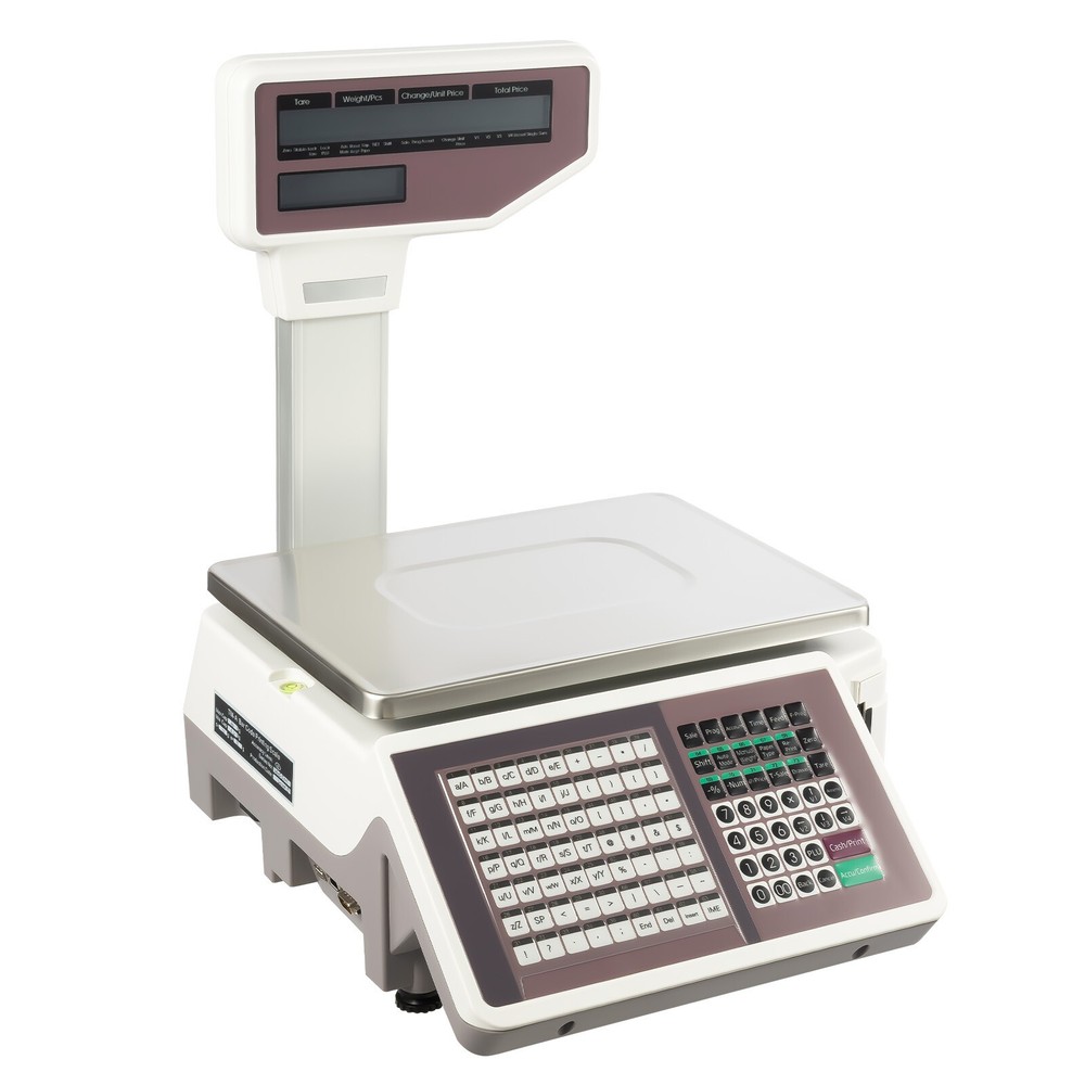 Electronic Weight Scale With Thermal Label Printer Digital Price Computing Scale