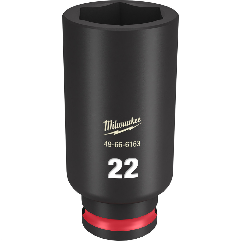 Milwaukee Tool SHOCKWAVE Impact Duty  3/8"Drive 22MM Deep 6 Point Socket