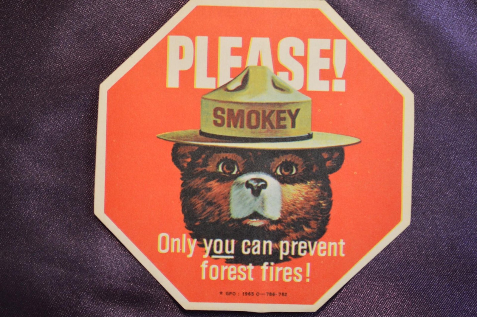 Smokey Bear Decal SBr. D7