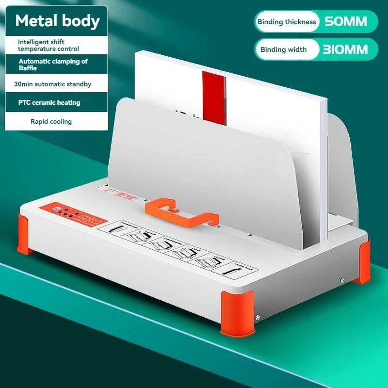 500 Hot Melt Binding Machine  Fully Automatic Hole-Free Perfect Binding Machine