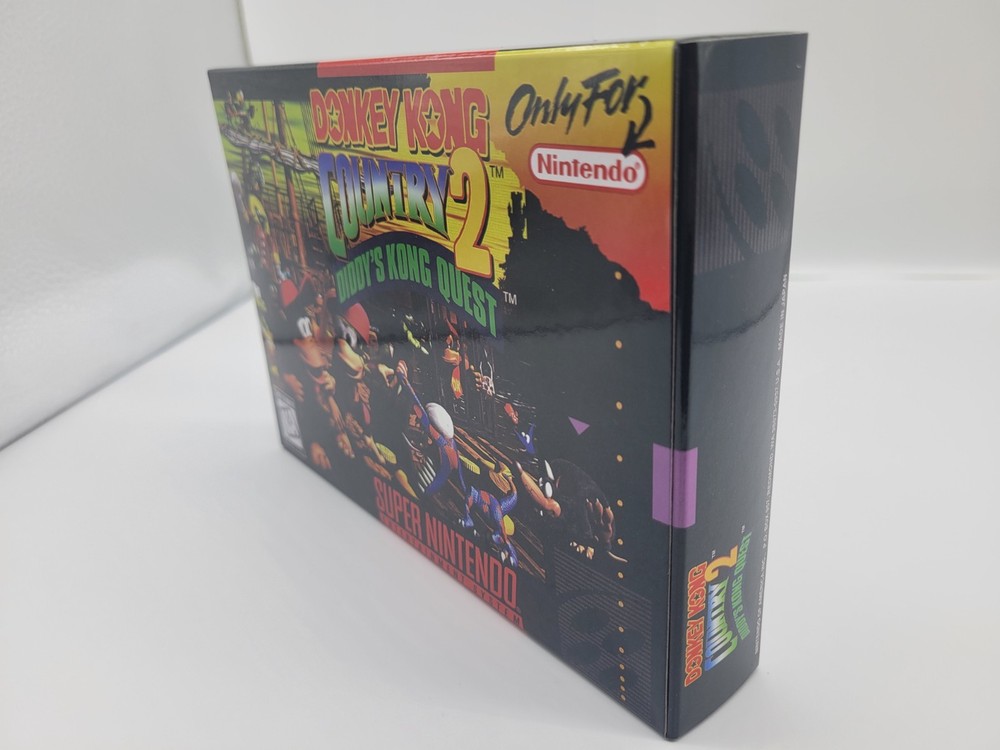 DONKEY KONG COUNTRY 2 SUPER SNES BOX ONLY REPLACEMNT BOX INCLUDES INSERTS+CASE