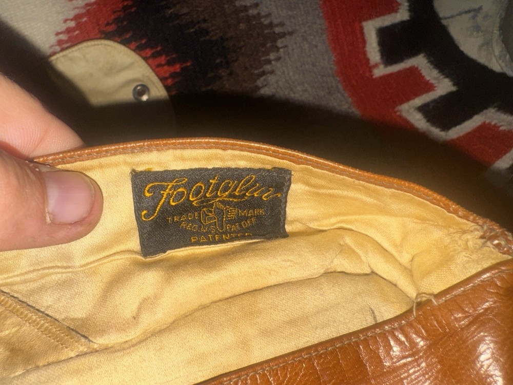 WWII Footgluv Brand Leather Slippers Sz 10