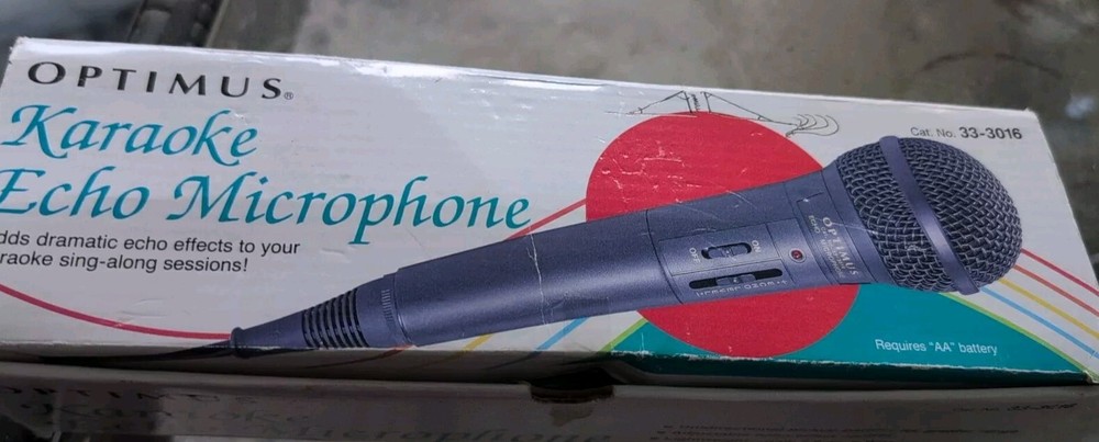 Vintage Optimus Karaoke Echo Microphone