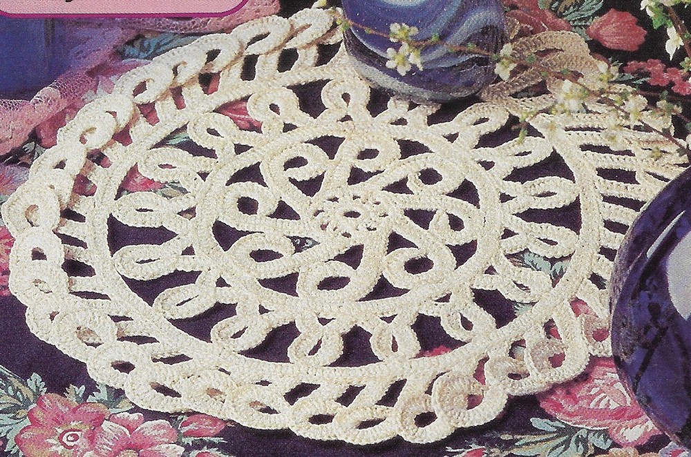 Battenburg Doily crochet PATTERN INSTRUCTIONS