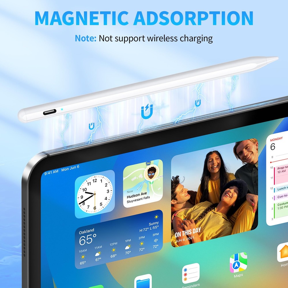 Stylus Pen for Touchscreen, Compatible Android & iOS Universal, White