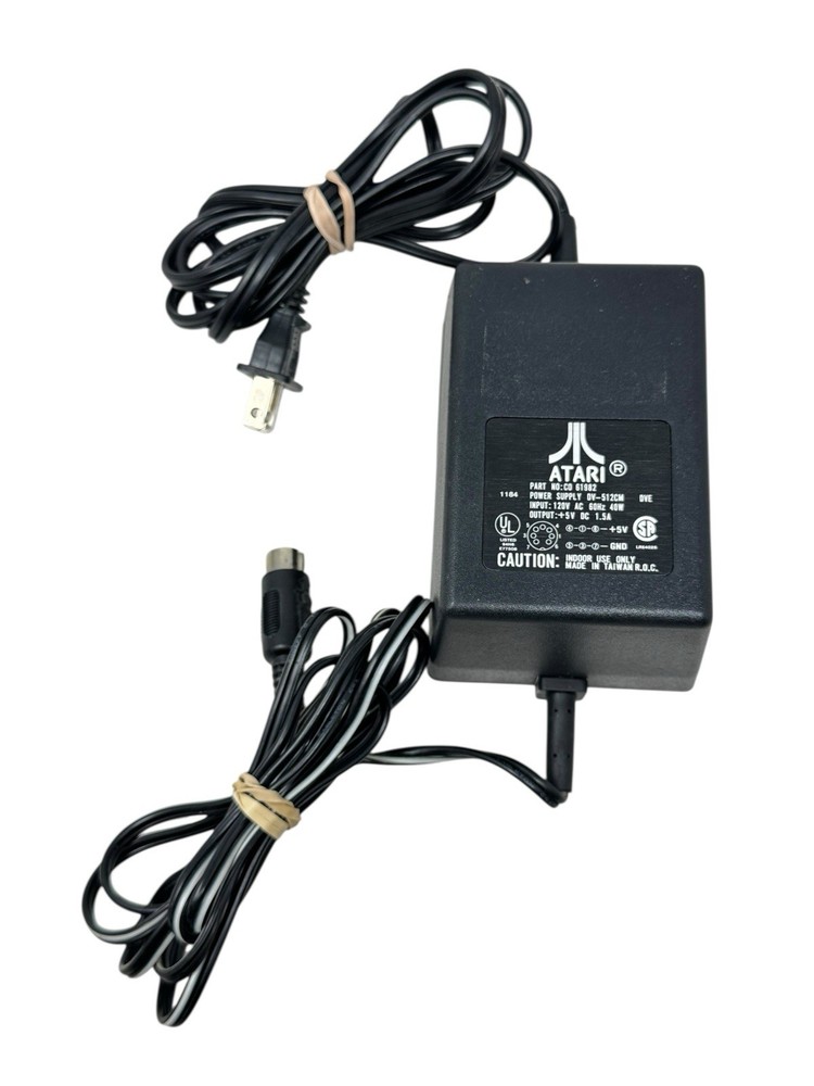 Atari 130XE Computer w/Box, Power Supply, Cables & Manual ~ Untested Powers On