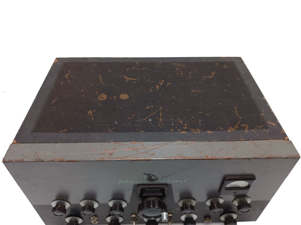 Vintage Johnson Viking II HF tube Transmitter Copper Plated Case