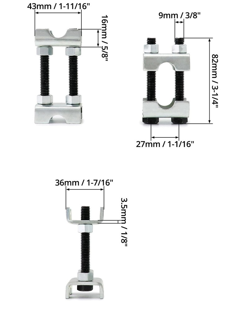 QWORK 2-Way Adjustable Spring Spacer, Spreads or Compresses Coil 8 Pack