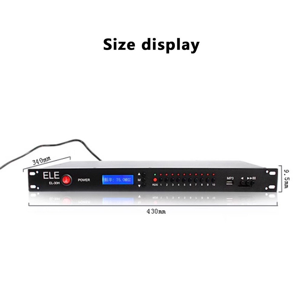 ELE EL-30H FM Broadcast Transmitter FM Transmitter with RDS and Power Amp Modugq