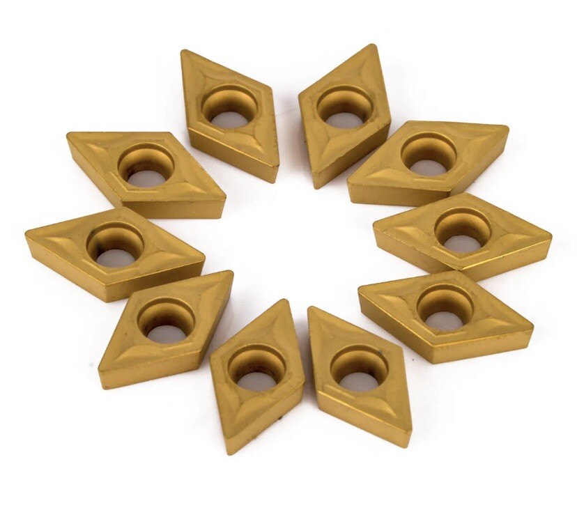 50Pcs DCMT070204 CK251 Carbide Inserts For Lathe Turning Tool Boring Bar Cutter