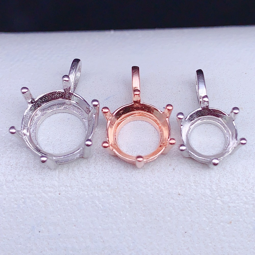 DIY silver PENDANT blank setting, empty setting silver 925 pendant