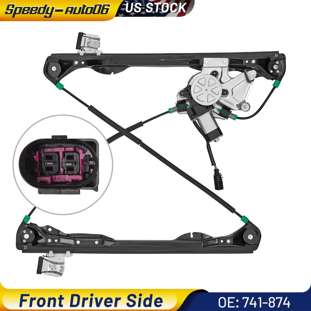 Power Window Regulator For Ford Focus 2000-2007 Front Left with Motor Driver