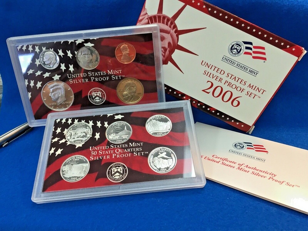 2006 U.S. Mint Silver Proof 10 Coin Set OGP ~ Mint Condition