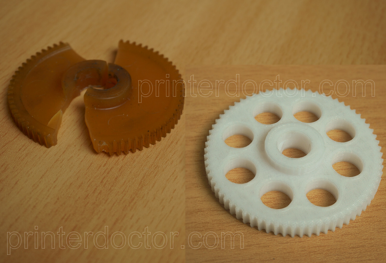 Improved Nylon gear replacement Hunt Boston model 18 / 19 pencil sharpener 296A