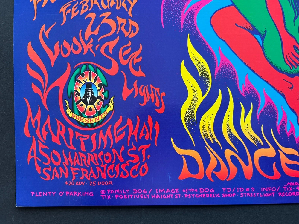Original Psychedelic Maritime Hall San Francisco Concert Poster