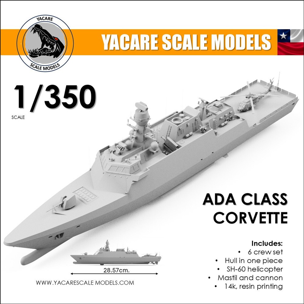 ADA Class Corvette, escala 1/350