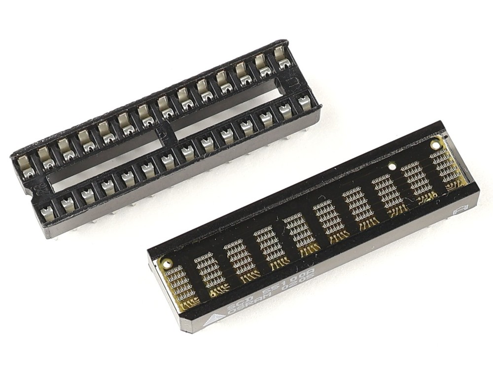 Osram SCD55100A intelligent 10-digit Dot-Matrix Display (red) and socket DIP-28