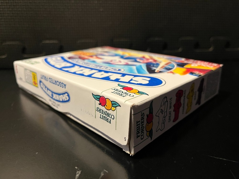 1990 Shark Bites Fruit Snacks (glow in the da) - Replacement novelty display box