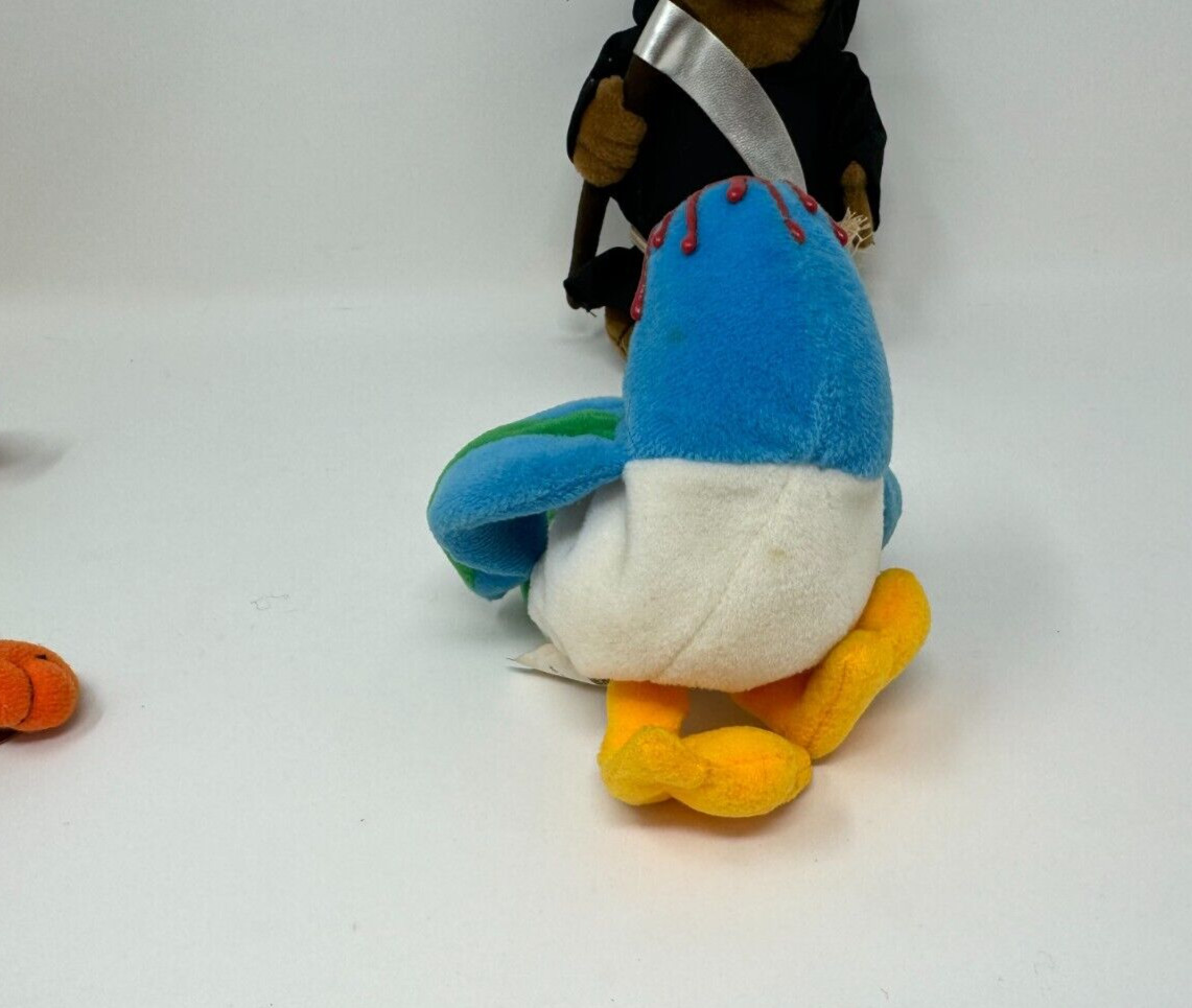 Meanies Lot 3 Grim Beaver Bird Cat Series Plush The Idea Factory Stuffed Animal