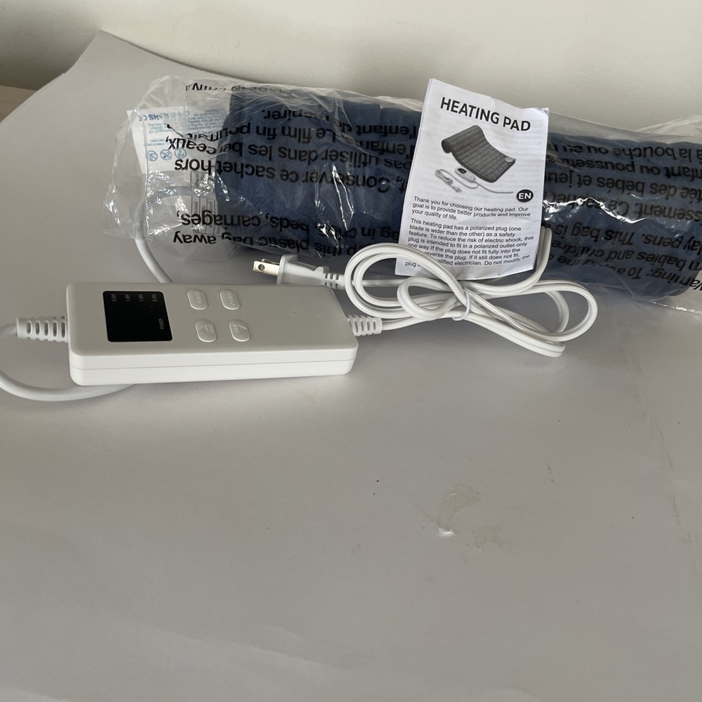 Heating Pad Blue Electric