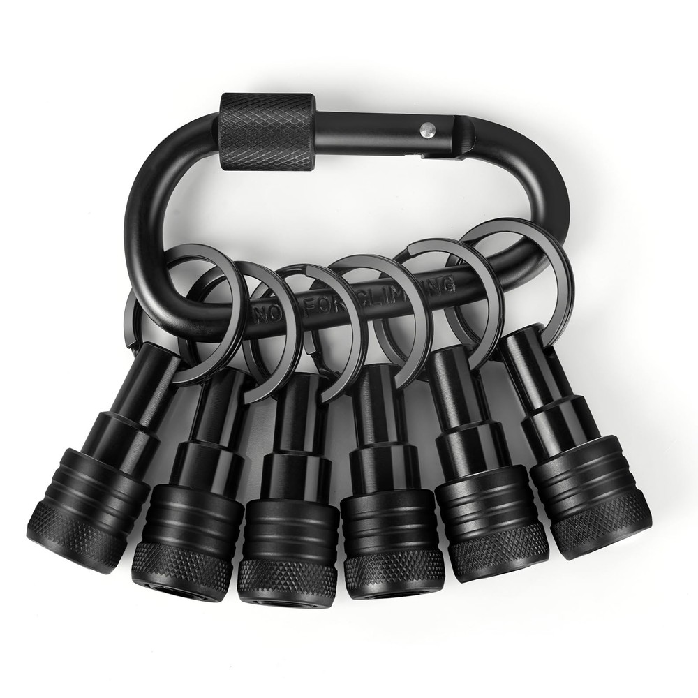 1/4 inch Hex Shank Bit Holders Keychain Quick-change Design for Nut Driver Sc...