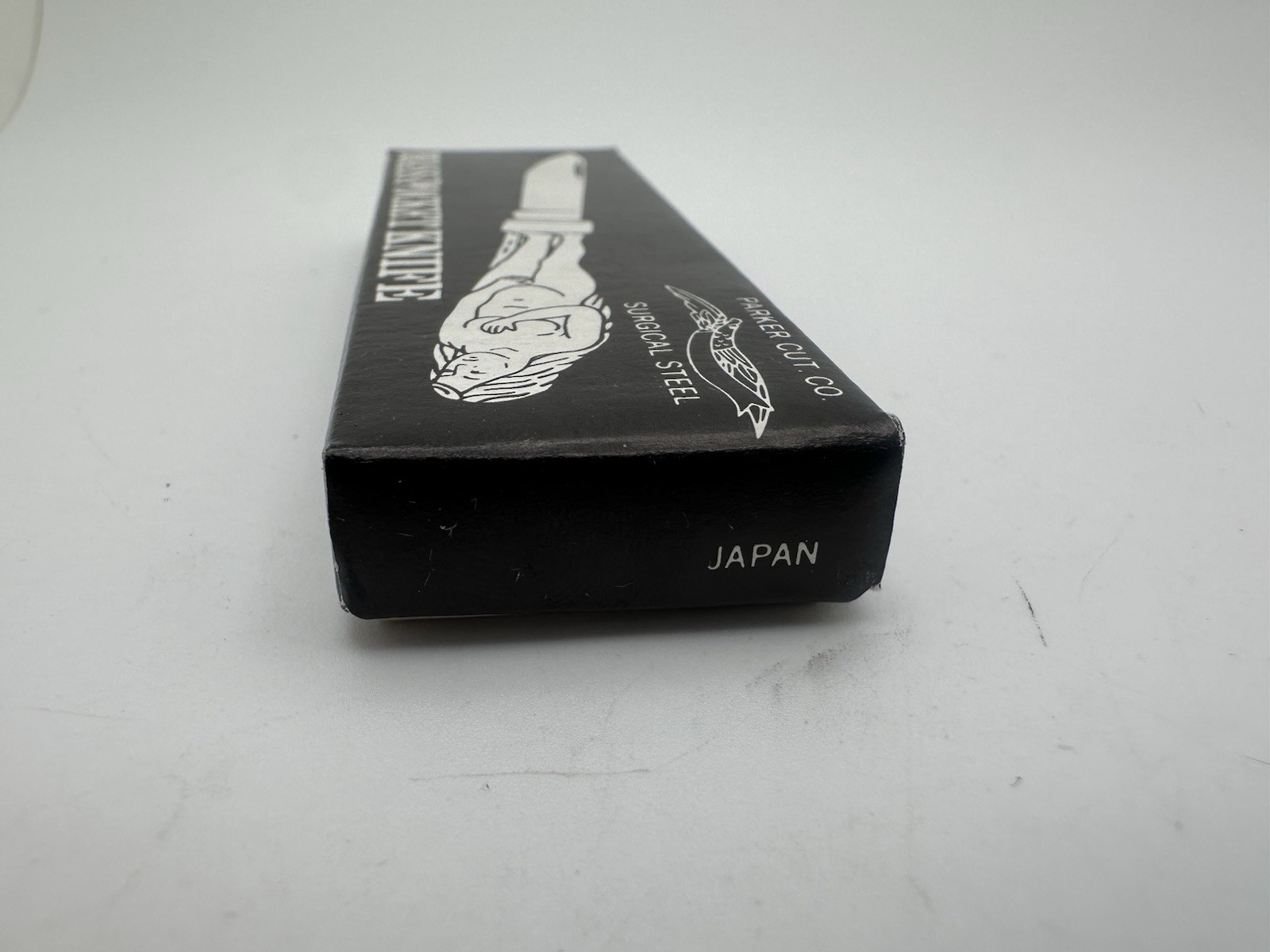 SMALL Vintage Parker Cut Co Pocket Knife Brass Nude Lady Figure JAPAN NOVELTY