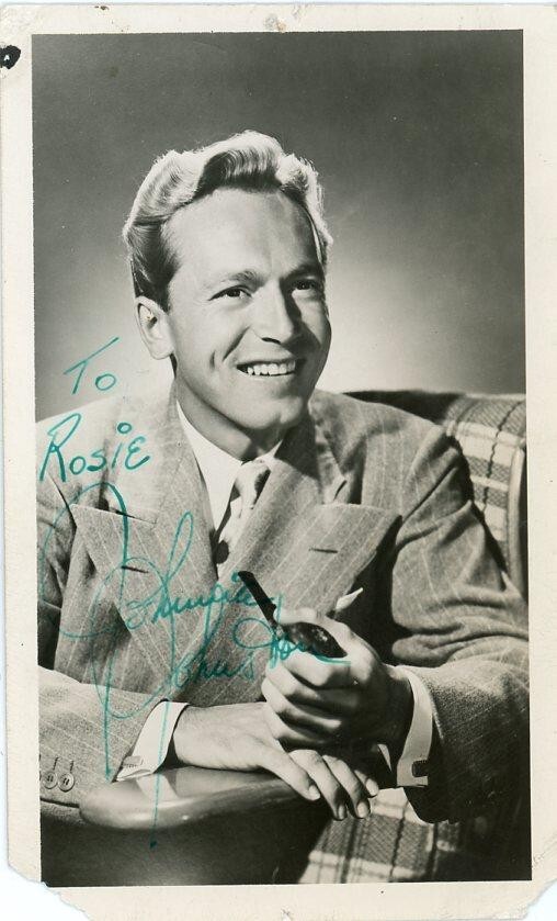 Johnnie Johnston-Signed Picture Post Card
