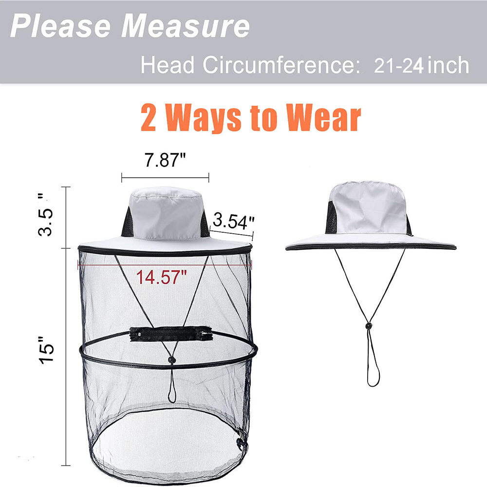 Bee Keeper Hat Beekeeping Anti Mosquito Insect Bug Net Veil Face Head Protection