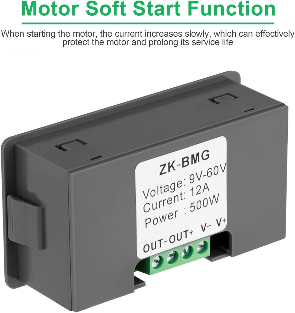 2Pack 500W 12A PWM DC Motor Speed Governor Controller Switch BMG Digital Display