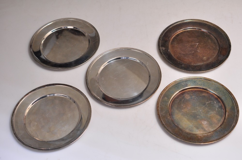 Vintage Silver-Plated HERAL  6” Chargers Set of 5