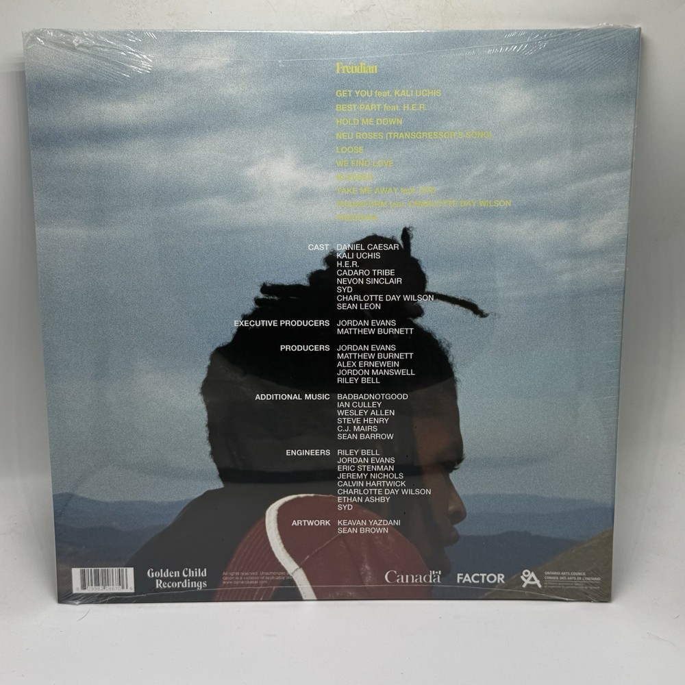Daniel Caesar Freudian Limited Edition Translucent Blue Colored Vinyl LP Sealed