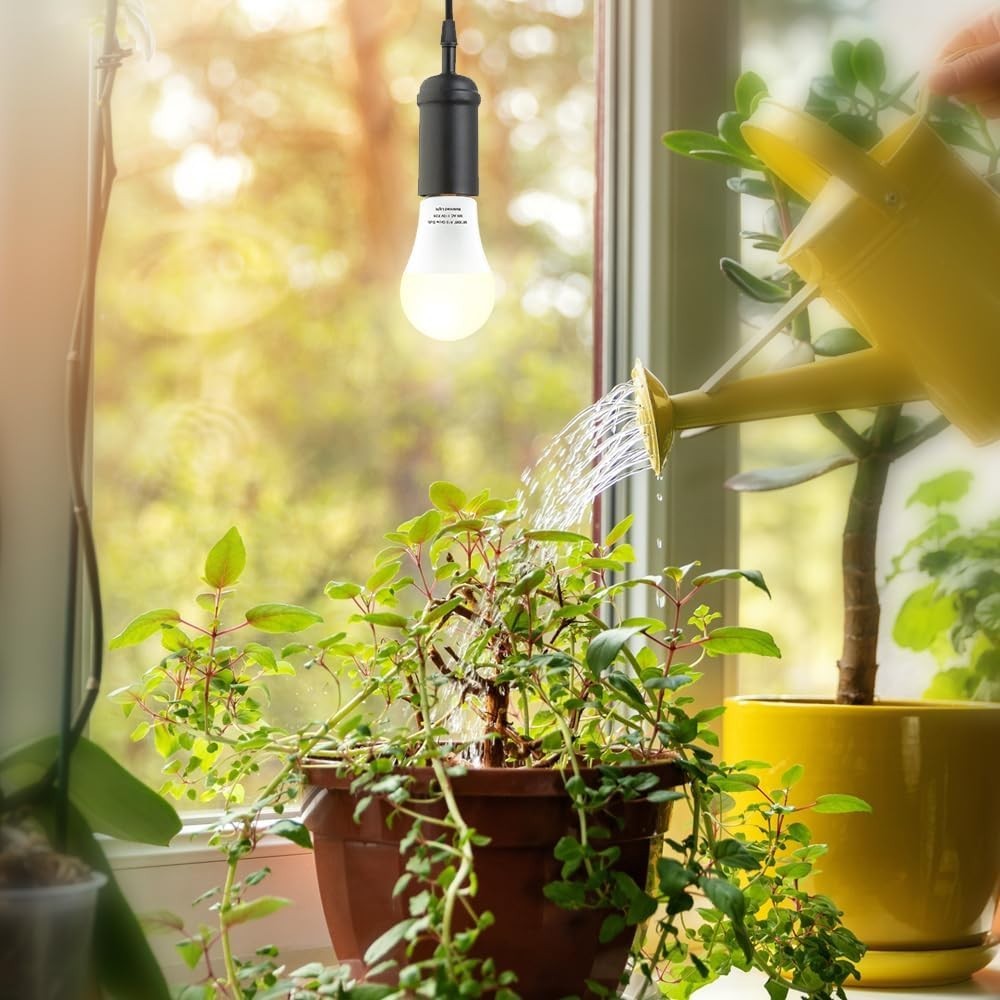 2 Pack LED Grow Light Bulbs A19 Bulb, Full Spectrum Plant Light Bulb, 9W E26 Gro