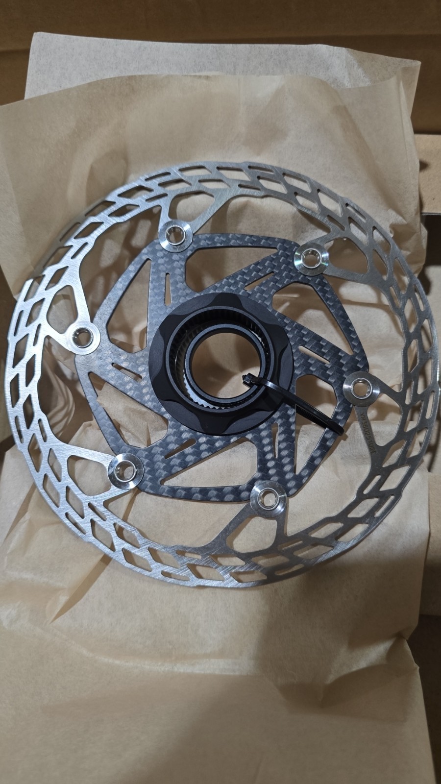 Carbon-Ti Rotor Center Lock Steel Carbon Disc Brake Rotor (140mm) NEW