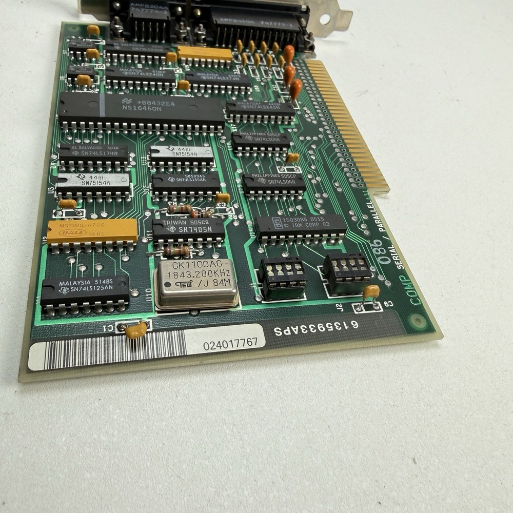 IBM Serial Parallel Adapter Card For Vintage IBM PCs