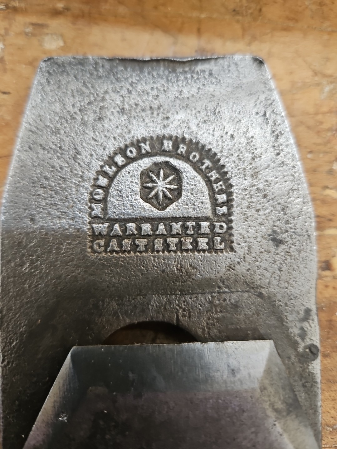 British Infill Plane Only Makers Mark Are Moulson Brothers Stamp On Iron Blade